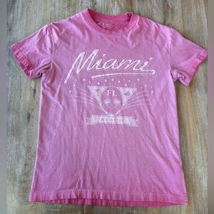 Abercrombie Miami pink shirt